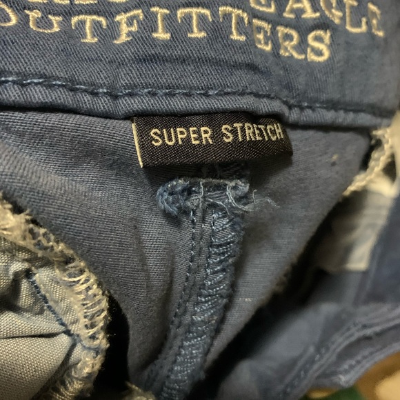 American Eagle Super Stretch Twill Midi Shorts - Picture 3 of 4